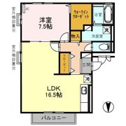 グリーンコート初芝 Cの間取り画像
