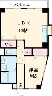 クローバー藤原の間取り画像