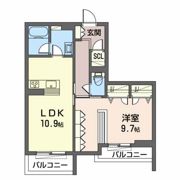 シャーメゾン リュエル八戸ノ里の間取り画像