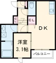 エクシア福大駅前Aの間取り画像