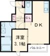 エクシア福大駅前Aの間取り画像
