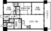 花房国分寺マンションの間取り画像