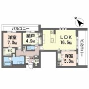 ベル クローシェの間取り画像