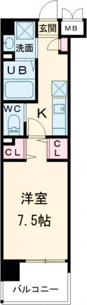 ウィングス西本町の間取り画像