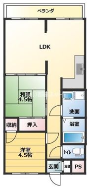 リープラス滝野社の間取り画像