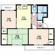 グランメール千本 Bの間取り画像