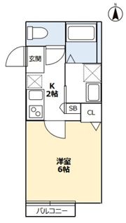 ソレイユ大和田の間取り画像