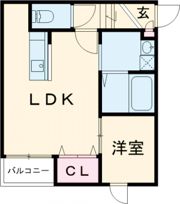 エクシア福大駅前Bの間取り画像