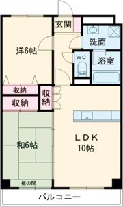 ウィンベル勝山1の間取り画像