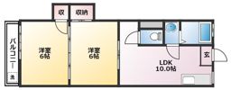山崎マンションの間取り画像
