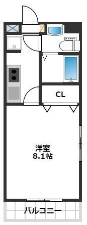 コンドミニアム薬院駅の間取り画像