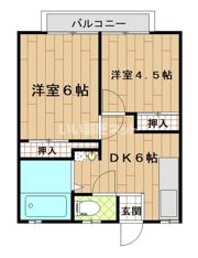 内谷ハイツC棟の間取り画像