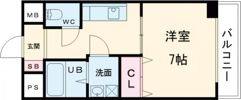 ゼファー東大阪の間取り画像