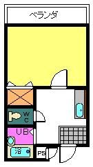 サンパレス藤の間取り画像