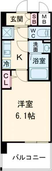 エスリード大阪平野プライムの間取り画像