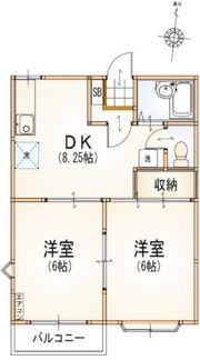エステート唐木田の間取り画像