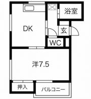 サンパレスⅡの間取り画像
