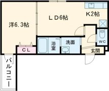 フジパレス浜町A棟の間取り画像