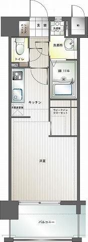 エンクレスト博多Ⅲの間取り画像