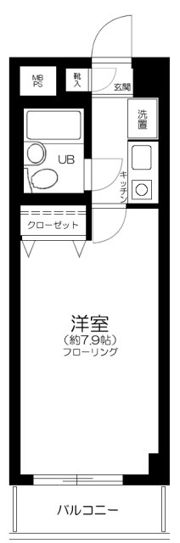 ベルメゾン川崎Ⅱの間取り画像