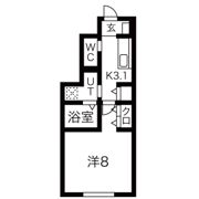 ワンリッチ金ヶ崎Aの間取り画像