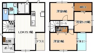 上橋町123KODATEXⅣ-Eの間取り画像