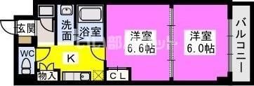ユニティ美野島の間取り画像