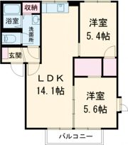 エスペランササキ A棟の間取り画像