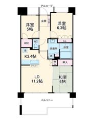 レクセルグランデ勝田台の間取り画像