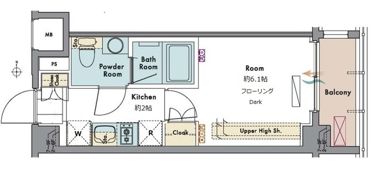 マスターズコート木場公園クレールの間取り画像