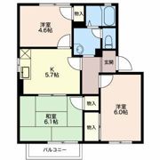 ハイネス21 Aの間取り画像