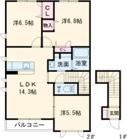 エテルノ レガーロ Cの間取り画像