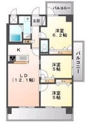 行橋第一レジデンスの間取り画像