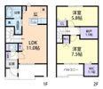 (仮称)足利市芳町テラスハウス Bの間取り画像