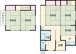 吉田貸家の間取り画像
