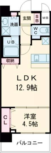 スプランティッド中百舌鳥の間取り画像