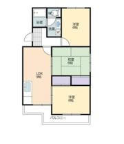 マンションブルースカイの間取り画像