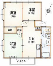 井口ハイツA棟の間取り画像