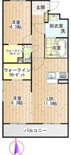 Lusora Osato(ルソーラ オオサト）の間取り画像