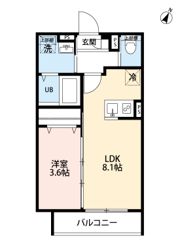 カーサ西鶴間の間取り画像
