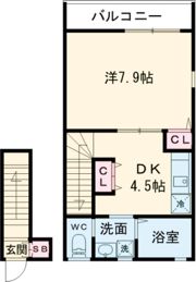 エクリュ竹松駅前の間取り画像