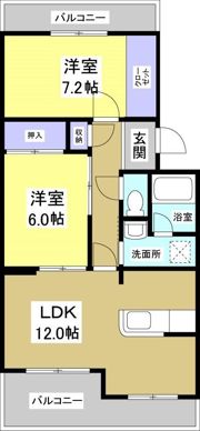 アバンテヤマカの間取り画像