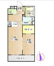 Lusora Osato(ルソーラ オオサト）の間取り画像