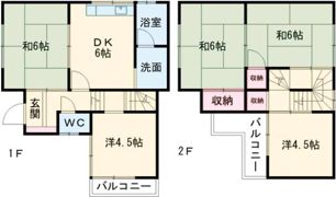伊加賀寿町貸家の間取り画像