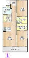 Lusora Osato(ルソーラ オオサト）の間取り画像