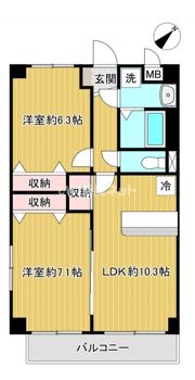コリンシア市川の間取り画像