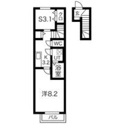 ソワサントゥ ディス長田町 Aの間取り画像