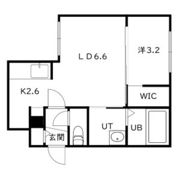moderno HASSAMU(モデルノ発寒)の間取り画像