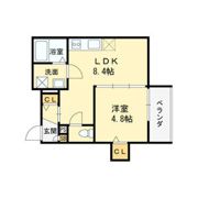 仮称)高槻市古曽部共同住宅の間取り画像