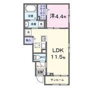 桜の町7丁目アパート(028188901)の間取り画像